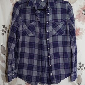 Blue flannel shirt